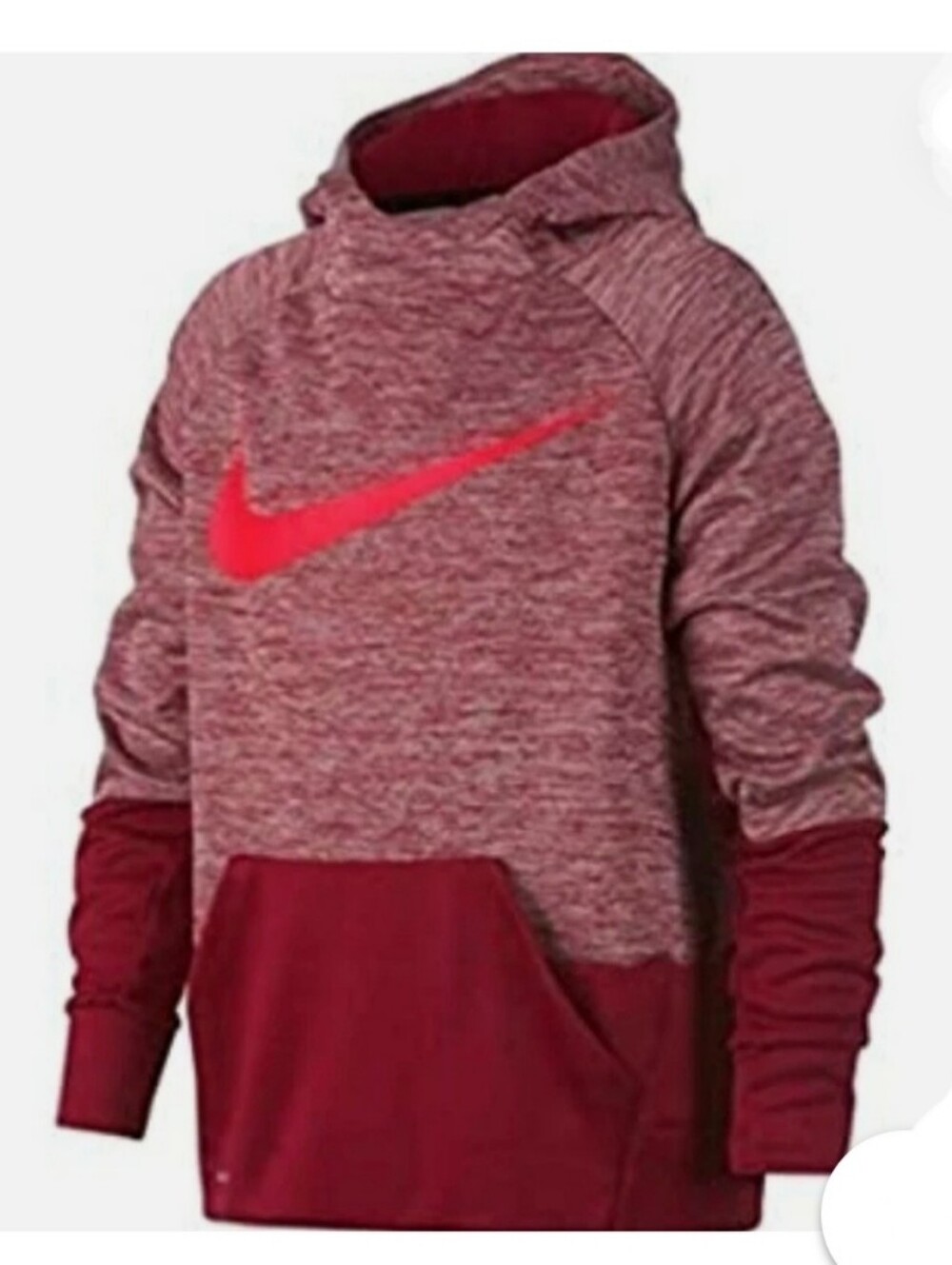 NWOT Nike Boys' Dri-fit Therma Big Kids Burgundy Hoodie Large
